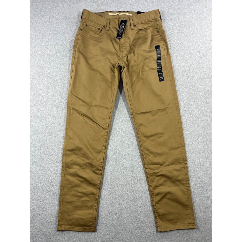 Banana Republic Traveler Jeans Mens 31x32 Tan Tapered Legs Athletic Fit Stretch